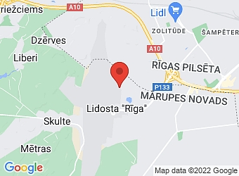  Lidosta Rīga , Mārupes pagasts, Mārupes nov. LV-1053,  Rīgas 53. pasta nodaļa