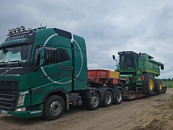 Lauksaimniecības tehnikas transportēšana ar pavadību