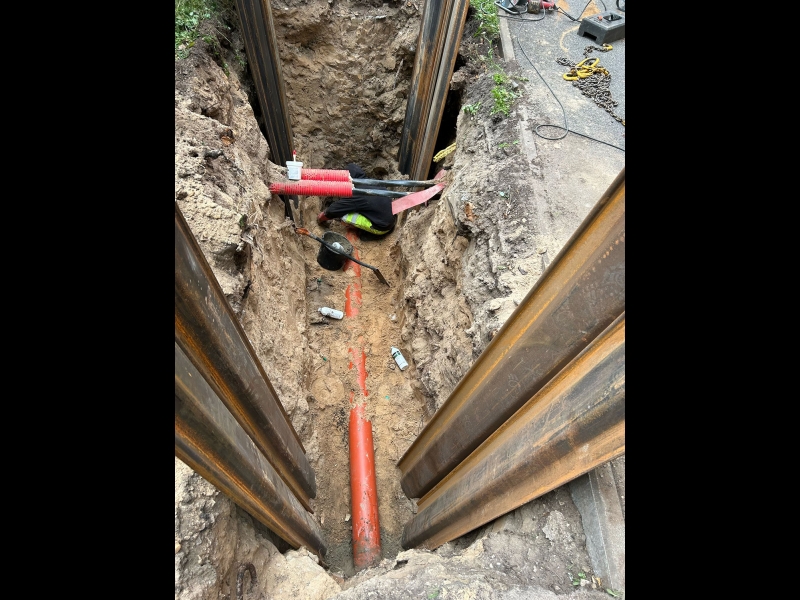 kanalizācijas tīklu izbūve