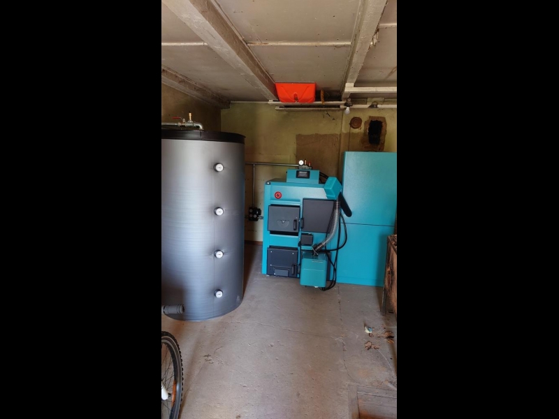 Kombinētais katls malka-granulas