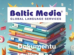 Online ISO sertificēts tulkošanas birojs Baltic Media®