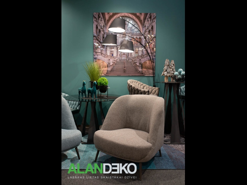 ALANDEKO atpūtas krēsls gaismekļi mākslīgie istabas augi