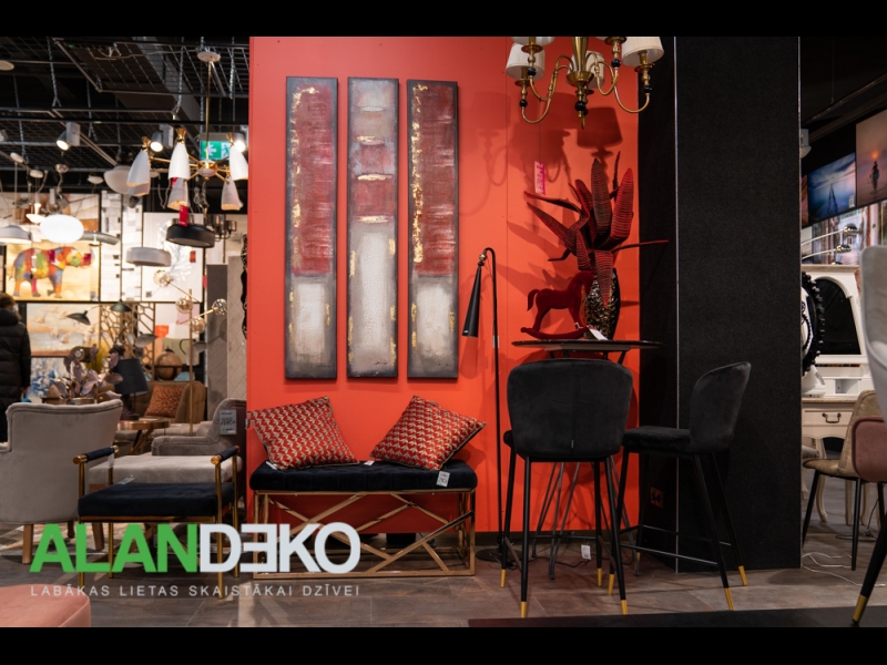 ALANDEKO bāra krēsli priekštelpas soliņš griestu lampa dekoratīvas spilvendrānas bāra galds