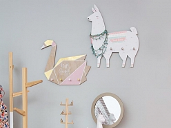 ALANDEKO bērnu istabas iekārtojums koka bērnu mēbeles rotaslietu turētājs galda spogulis drēbju statīvs