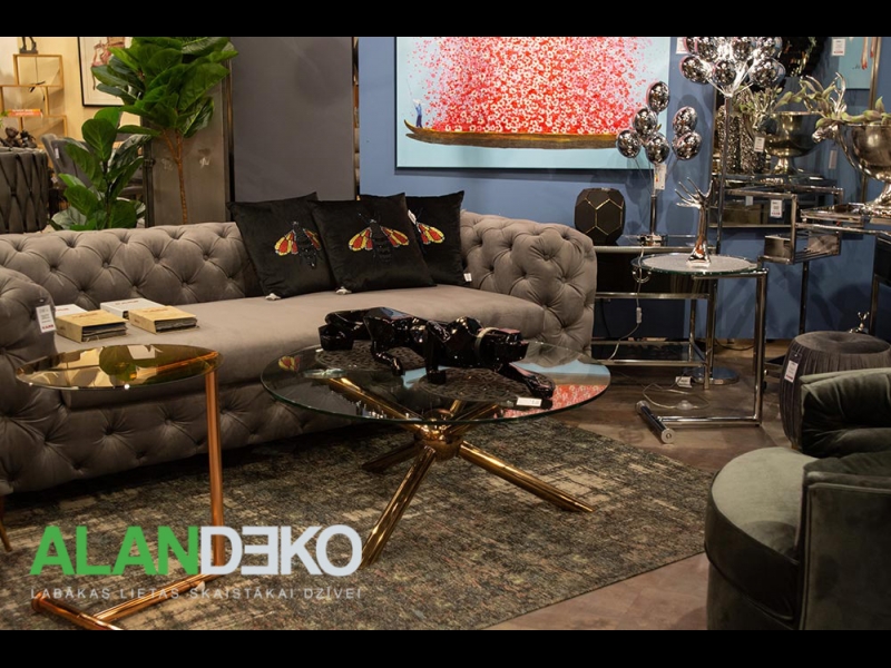 ALANDEKO dekoratīvas figūras oriģināli interjera priekšmeti galdiņi viesistabai dīvāns izšūti spilveni