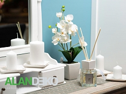 ALANDEKO istabas aromāts mākslīgās orhidejas sveces kosmētikas galdiņi