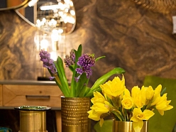 ALANDEKO krāsaina stikla vāzes istabas dekori stikla virsmas galdi galda paliktņi sienas lampas