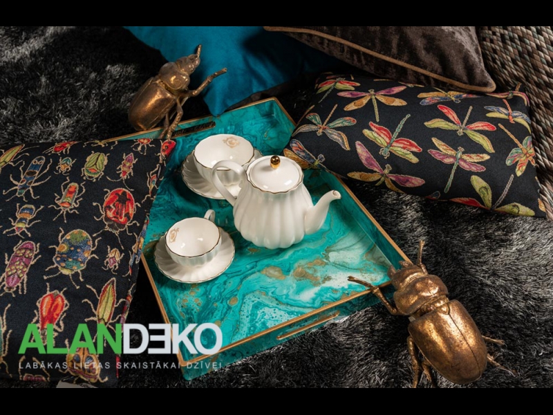 ALANDEKO oriģināli interjera dekori marmora dizaina paplātes