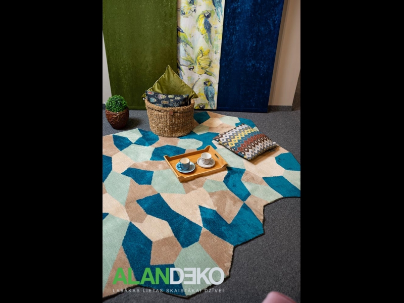 ALANDEKO oriģināls paklājs koka paplāte pīts grozs krūzes kafijai un tējai