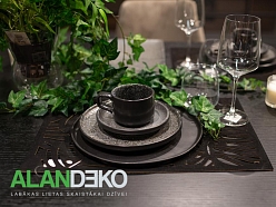 ALANDEKO sveces keramikas pusdienu trauki kafijas krūze vinila galda paliktņi mākslīgi vīteņaugi