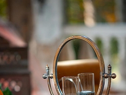 ALANDEKO svečtura statīvs spogulis interjera priekšmeti