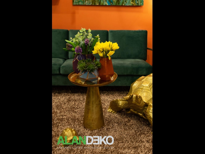 ALANDEKO zelta dekori kermaikas vāzes mīkstās mēbeles mīksti pūkainie paklāji