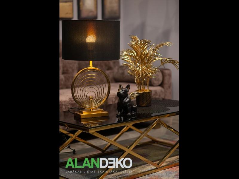 ALANDEKO zelta detaļas interjera figūras galda apgaismojums kafijas galds