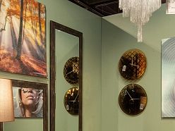 ALANDEKO žuburu svečturis stikla galds sienas spogulis stikla gleznas sienas pulksteņi