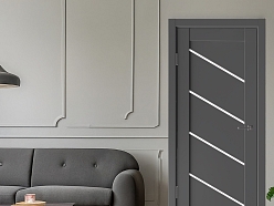 Dianonal-1, antracīts, laminētas iekšdurvis