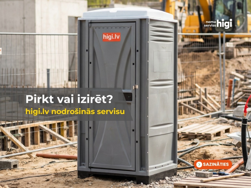 Iegādājies vai iznomā tualeti.