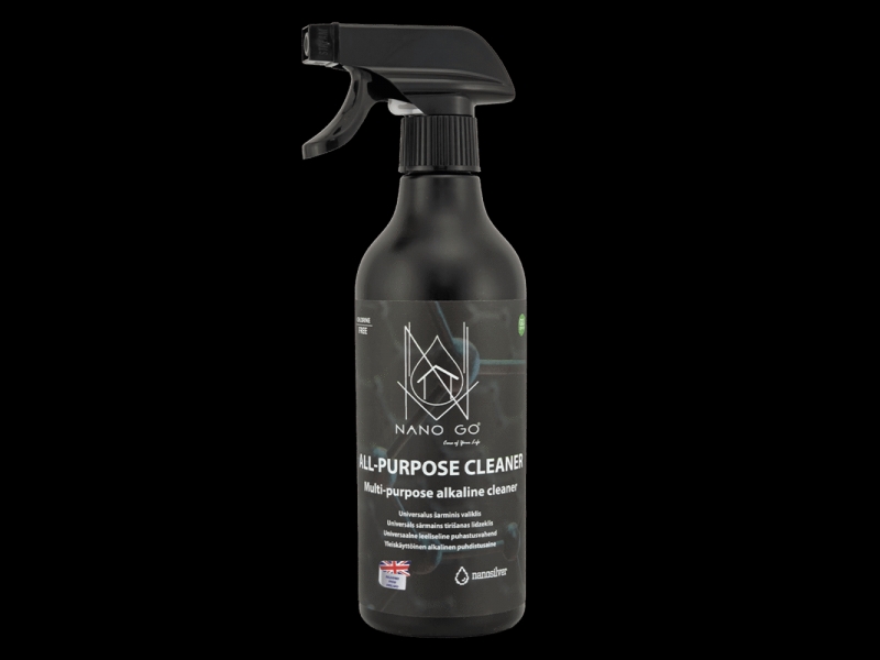 Universāls tīrīšanas līdzeklis ar nano sudrabu, efektīvs dažādās vietās.
