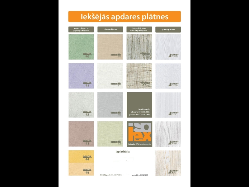 Iekšējās apdares plātnes
