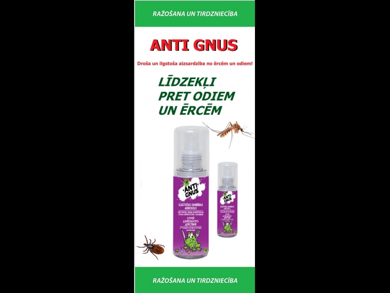ITLA.LV ANTI GNUS līdzekļi pret odiem un ērcēm