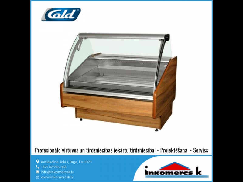 Profesionālas virtuves tirdzniecības iekārtas tehnika aprīkojums garantija serviss vitrīna horizontala auktuma iekārta Inkomercs K