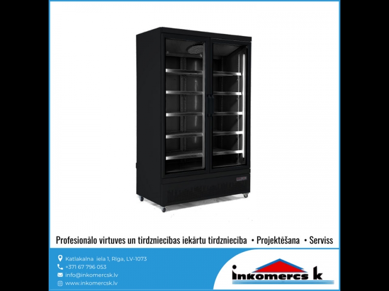 CombiSteel ledusskapji vertikālas vitrīnas saldētavas profesionāla virtuves tehnika aukstuma iekārtas Inkomercs K 2