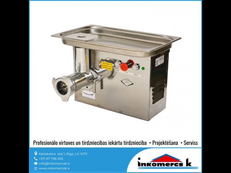 Gaļas maļamā mašīna meat grinder kitchen equipment virtuves iekārtas profesionālā tehnika Inkomercs K