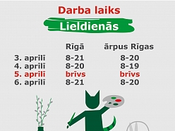 DEPO darba laiks Lieldienās