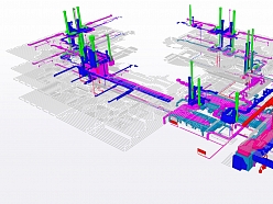 Kompleksa BIM inženiertīklu koordinācijas modelis