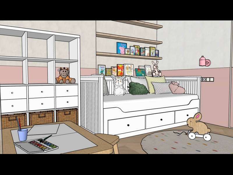 Bērnistabas interjera dizains