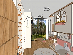 Koka Telpa, Bērnistabas interjera dizains