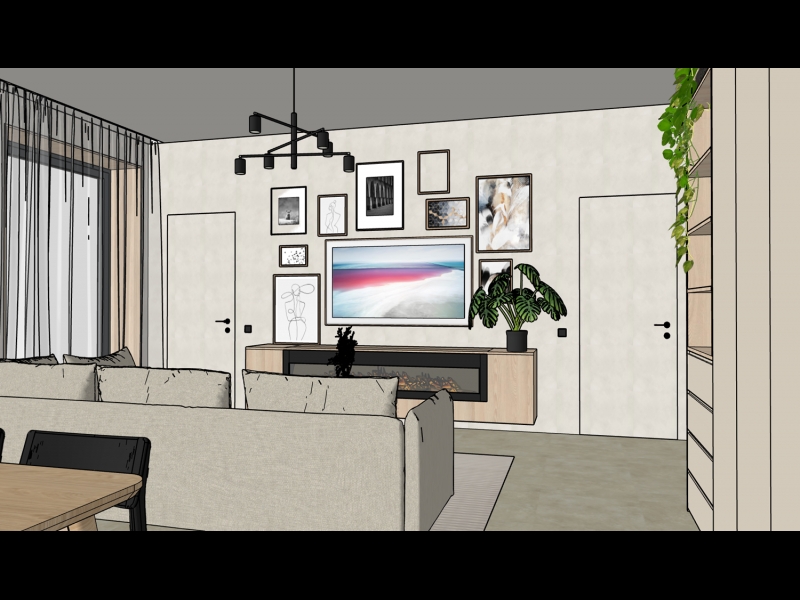 Dzīvojamās istabas interjera dizains