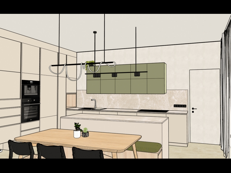 Virtuves interjera dizains