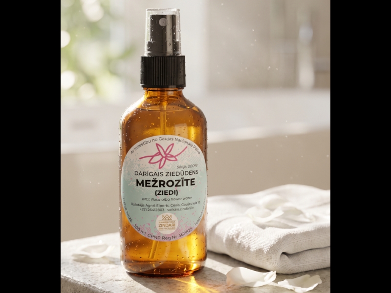 Mežrozīšu hidrolāts (Rožūdens) Zindari