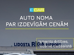 Automašīnu noma Rīgā pie lidostas