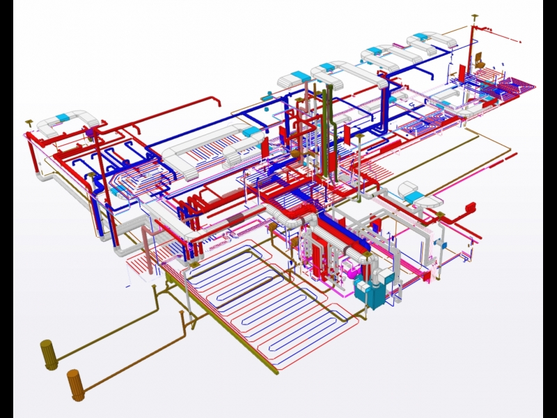 Mūsdienīgu ēku apkures un ventilācijas sistēmu BIM projekts