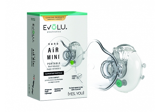 Jaunums Latvijas tirgū: mini-nebulaizers EVOLU nano AIR MINI – revolūcija elpceļu saslimšanu ārstēšanā