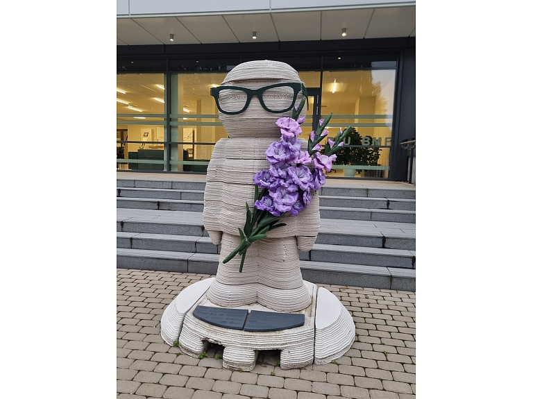 3D betona drukas piemērs. Foto Autors: Rīgas Tehniskā Universitāte