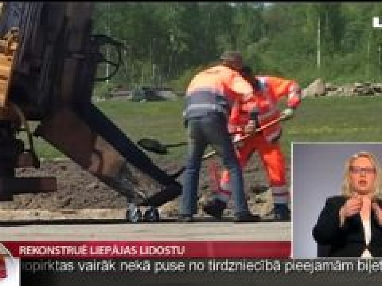 Rekonstruē Liepājas lidostu