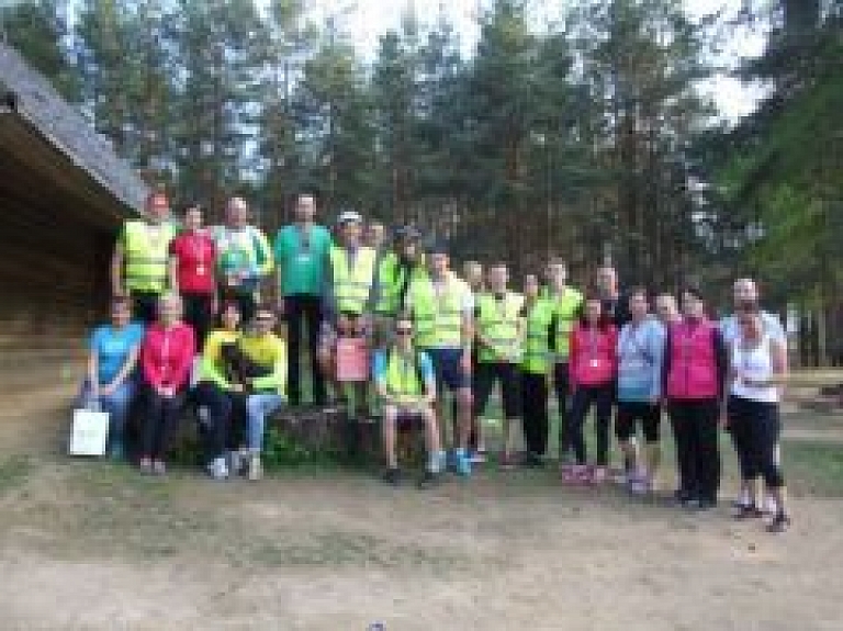 Jēkabpilī aizvadītas pirmās veloorientēšanās sacensības "Piedzīvojumu reiss"