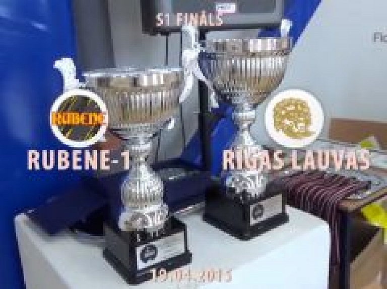 Pirmās līgas sieviešu florbola komandai "Rubene-1" – sudrabs