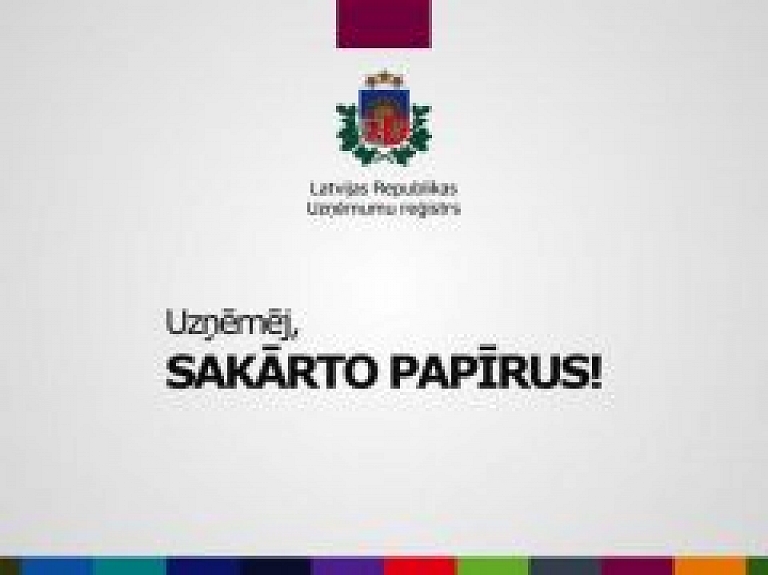 Alojas novads iesaistās kampaņā "Uzņēmēj, sakārto papīrus!"