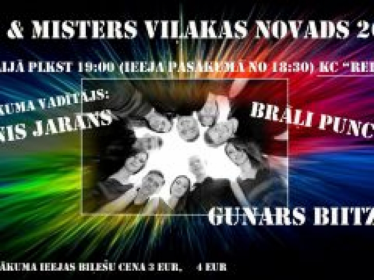 Sāksies konkursa "Mis un Misters Viļakas novads" interneta balsojums