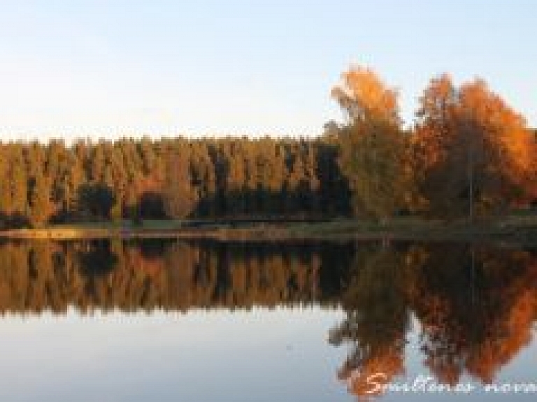 Tepera ezerā samazināts ūdens līmenis