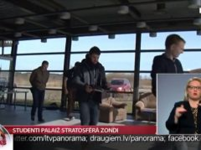 Studenti palaiž stratosfērā zondi