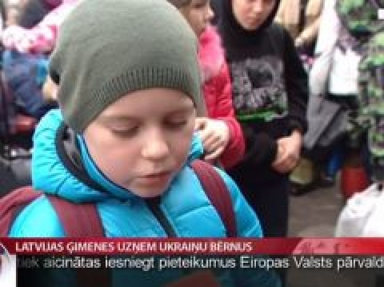 Latvijas ģimenes uzņem ukraiņu bērnus