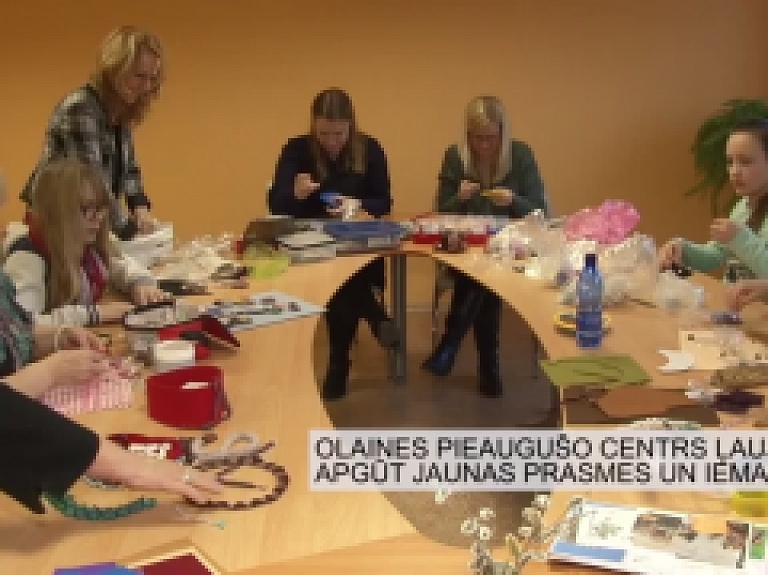 Latgales Reģionālā TV: Olaines pieaugušo centrs ļauj apgūt jaunas prasmes un iemaņas