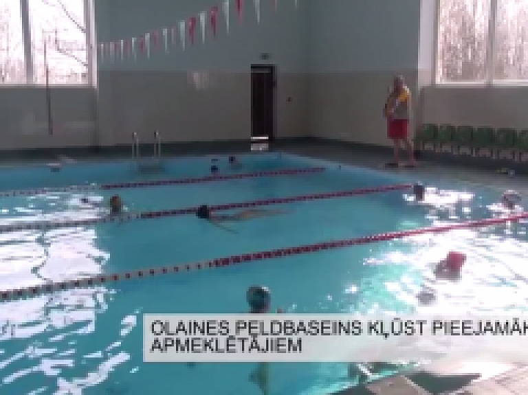 Latgales Reģionālā TV: Olaines peldbaseins kļūst pieejamāks apmeklētājiem