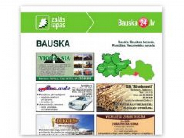 Informācijas grāmatas "Bauskas Zaļās Lapas 2015/2016" krustvārdu mīklas atbildes