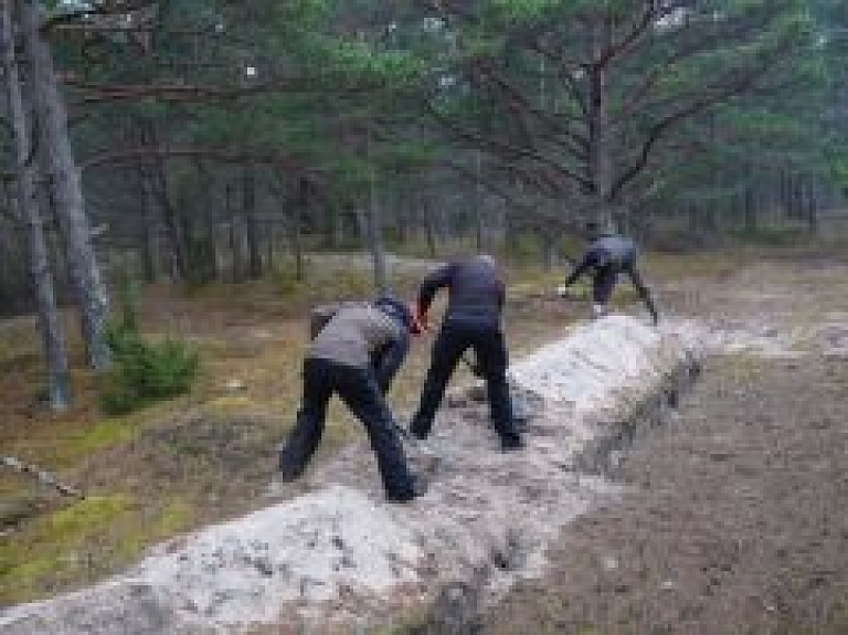 Talkā sakopj dabas lieguma "Ovīši" teritoriju