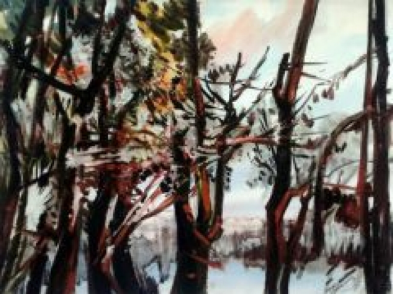 Muzejā - Vasilija Šelkova "Latvijas ainavas"